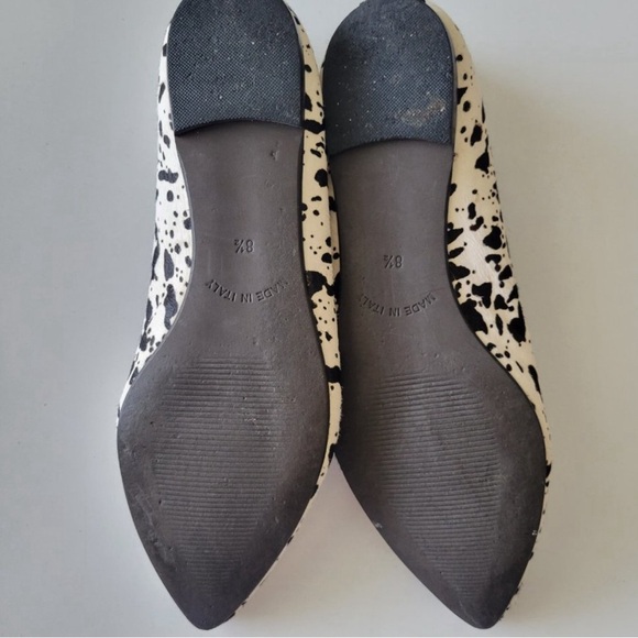 Mercanti Fiorentini Slip on Flats Women's Size 8.5 Animal Print Made in Italy - Picture 9 of 11